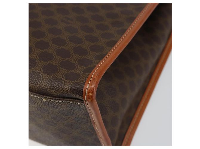 Céline Borsa tote in tela Macadam CELINE in pelle PVC marrone oro Auth ep11322 D'oro - vista 15