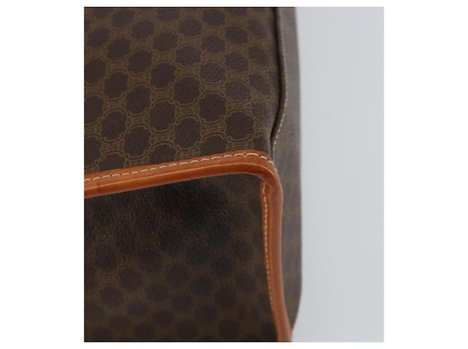 Céline Borsa tote in tela Macadam CELINE in pelle PVC marrone oro Auth ep11322 D'oro - vista 16