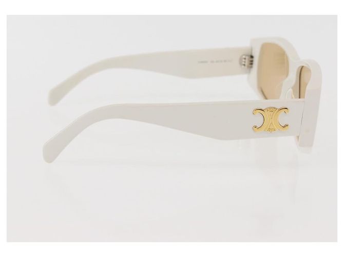Céline Gafas de sol CELINE Triomphe de plástico blancas CL40227U Auth 146039 Blanco - vista 6
