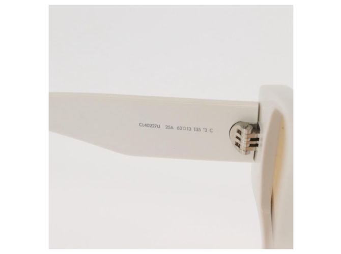 Céline Gafas de sol CELINE Triomphe de plástico blancas CL40227U Auth 146039 Blanco - vista 9