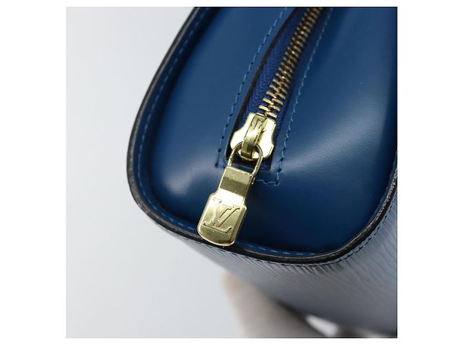 LOUIS VUITTON Pochette Dauphine GM Epi Blu M48435 LV Auth 144943 - vista 12