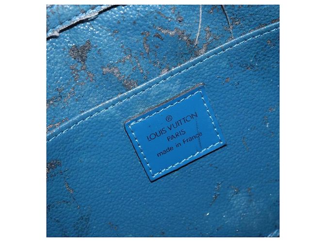 LOUIS VUITTON Pochette Dauphine GM Epi Blu M48435 LV Auth 144943 - vista 14