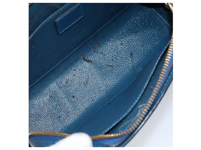 LOUIS VUITTON Pochette Dauphine GM Epi Blu M48435 LV Auth 144943 - vista 15