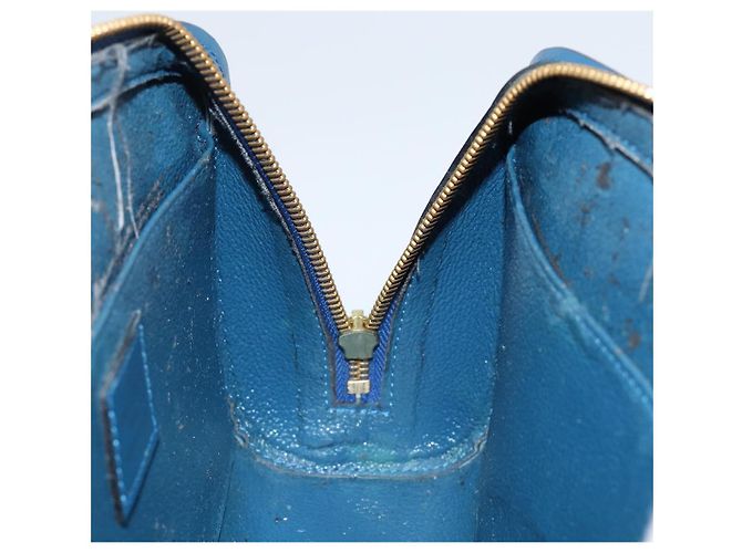 LOUIS VUITTON Pochette Dauphine GM Epi Blu M48435 LV Auth 144943 - vista 16