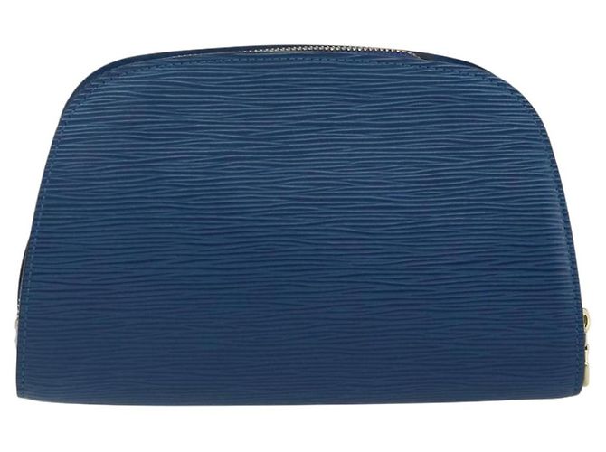 LOUIS VUITTON Pochette Dauphine GM Epi Blu M48435 LV Auth 144943 - vista 3