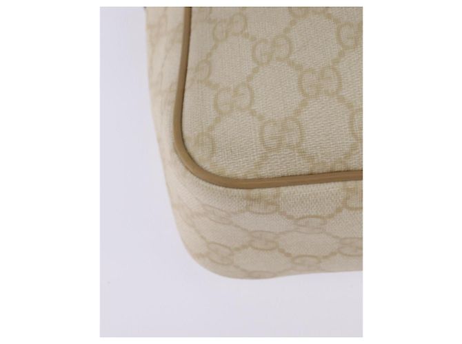 Gucci Borsa a Spalla GG Supreme PVC Beige Oro 233268 Auth gh908 D'oro - vista 12