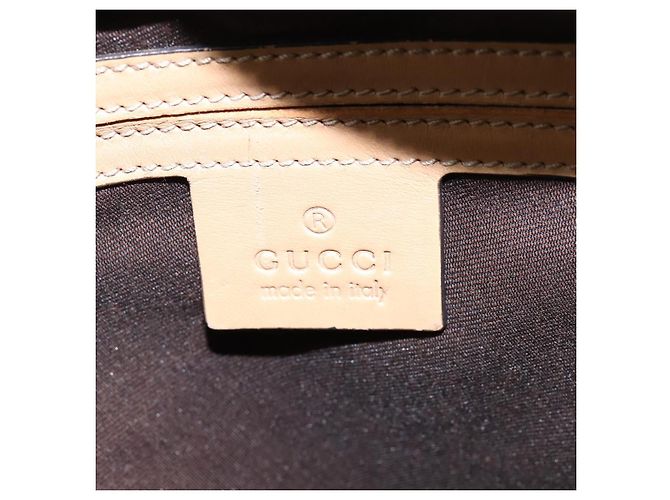 Gucci Borsa a Spalla GG Supreme PVC Beige Oro 233268 Auth gh908 D'oro - vista 15