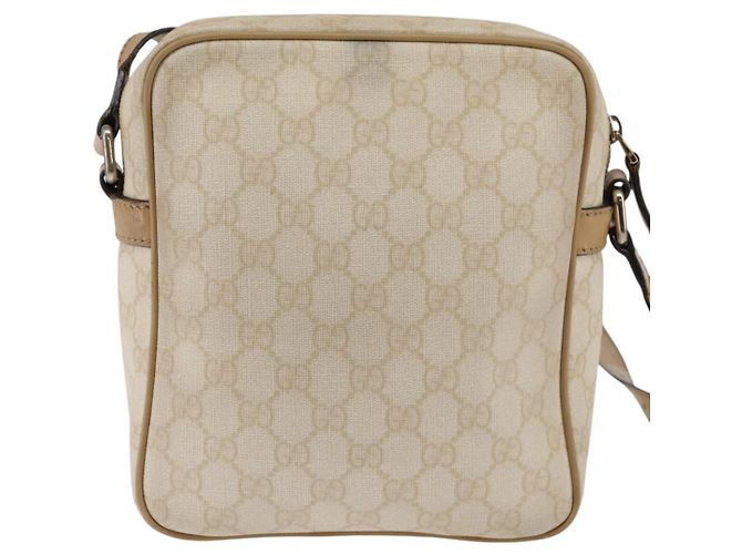 Gucci Borsa a Spalla GG Supreme PVC Beige Oro 233268 Auth gh908 D'oro - vista 3