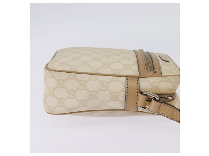 Gucci Borsa a Spalla GG Supreme PVC Beige Oro 233268 Auth gh908 D'oro - vista 5