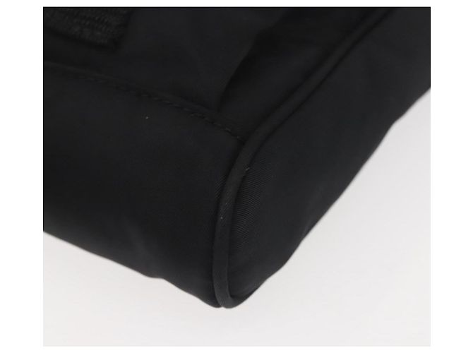 PRADA Schultertasche Nylon Schwarz Silber Authentisch 143276 - Ansicht 15