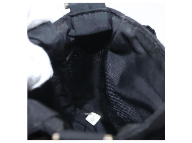 PRADA Schultertasche Nylon Schwarz Silber Authentisch 143276 - Ansicht 21
