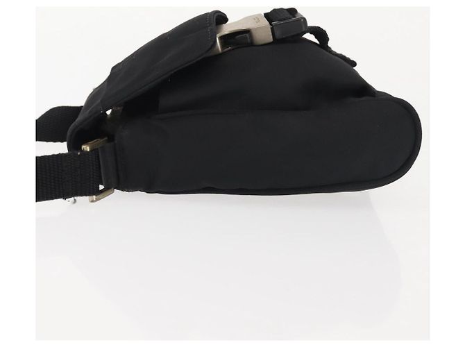 PRADA Schultertasche Nylon Schwarz Silber Authentisch 143276 - Ansicht 4
