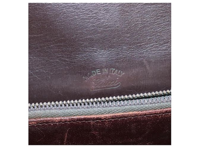 Gucci Borsa a Spalla in Pelle Marrone Oro Auth BA6440 D'oro - vista 19