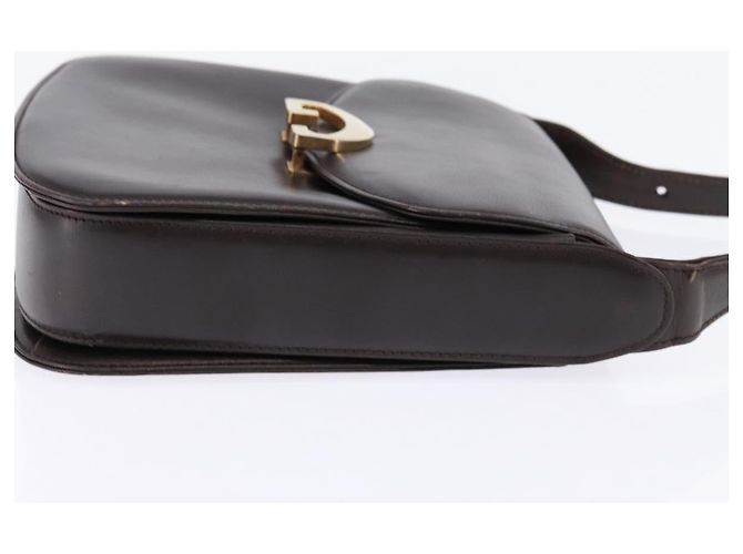 Gucci Borsa a Spalla in Pelle Marrone Oro Auth BA6440 D'oro - vista 4