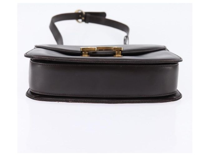 Gucci Borsa a Spalla in Pelle Marrone Oro Auth BA6440 D'oro - vista 5