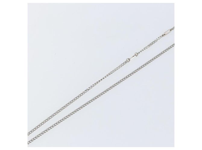 COLLANA Monogram Row in metallo Argento LOUIS VUITTON M02254 LV Auth 143366 - vista 15