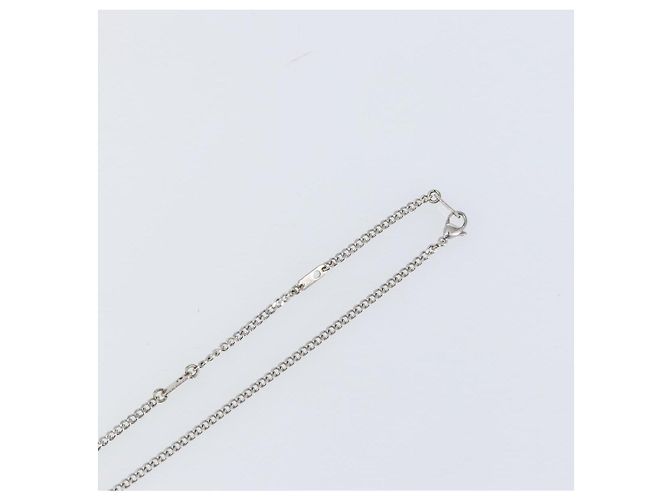 COLLANA Monogram Row in metallo Argento LOUIS VUITTON M02254 LV Auth 143366 - vista 16