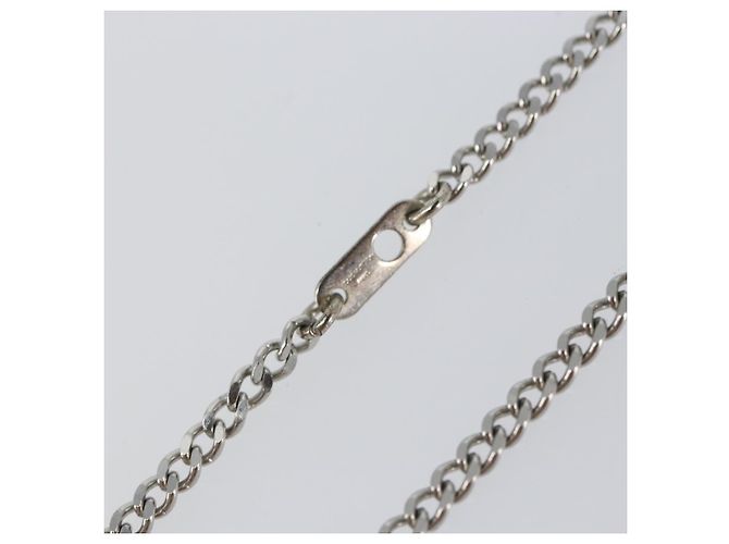 COLLANA Monogram Row in metallo Argento LOUIS VUITTON M02254 LV Auth 143366 - vista 17
