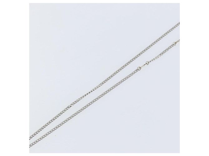 COLLANA Monogram Row in metallo Argento LOUIS VUITTON M02254 LV Auth 143366 - vista 5