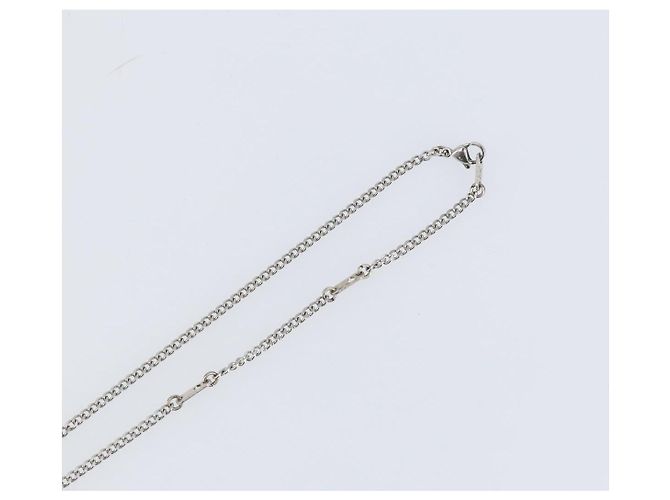 COLLANA Monogram Row in metallo Argento LOUIS VUITTON M02254 LV Auth 143366 - vista 6