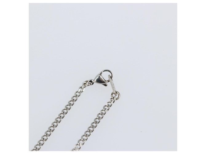 COLLANA Monogram Row in metallo Argento LOUIS VUITTON M02254 LV Auth 143366 - vista 7