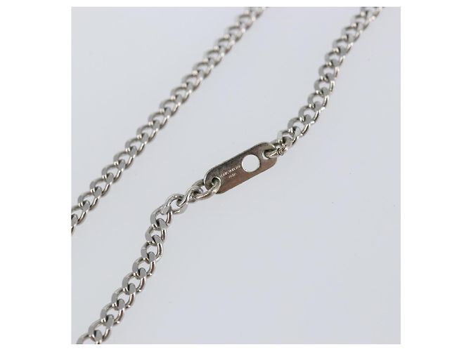 COLLANA Monogram Row in metallo Argento LOUIS VUITTON M02254 LV Auth 143366 - vista 8