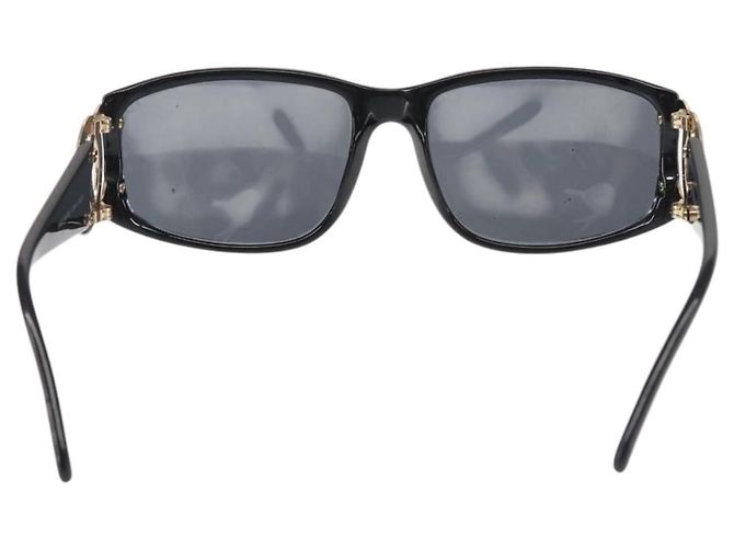 Occhiali da sole CHANEL COCO Marca Plastica Nera CC Auth 143784 Nero - vista 3