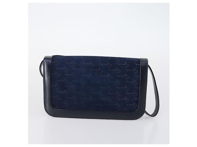 Autre Marque Borsa Stella MacCartney GIVENCHY BALLY in tela e suede 3Set Blu Beige Auth BA6093 Blu navy - vista 17