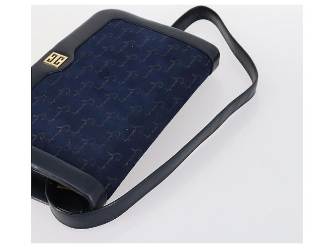 Autre Marque Borsa Stella MacCartney GIVENCHY BALLY in tela e suede 3Set Blu Beige Auth BA6093 Blu navy - vista 19
