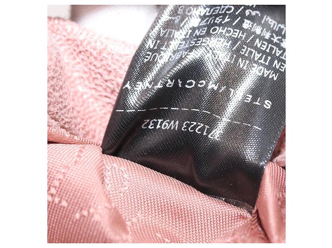 Autre Marque Borsa a spalla Stella McCartney Chain Fabera in suede rosa argento autentica BA5956 - vista 12