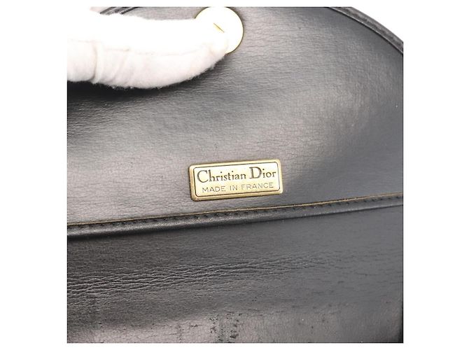 Borsa a Spalla Christian Dior in Pelle Nera e Oro Auth BA6321 Nero D'oro - vista 11
