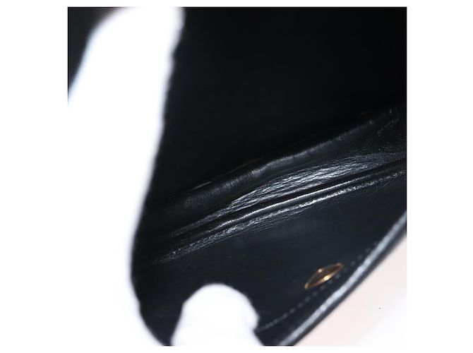 Borsa a Spalla Christian Dior in Pelle Nera e Oro Auth BA6321 Nero D'oro - vista 12