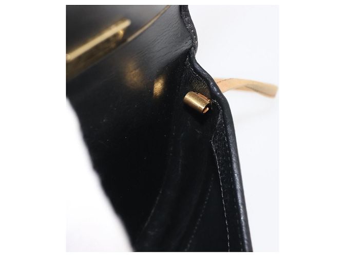 Borsa a Spalla Christian Dior in Pelle Nera e Oro Auth BA6321 Nero D'oro - vista 18