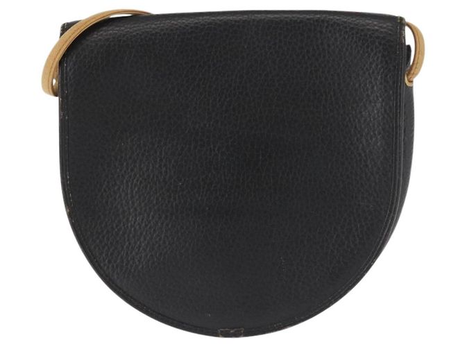 Borsa a Spalla Christian Dior in Pelle Nera e Oro Auth BA6321 Nero D'oro - vista 2