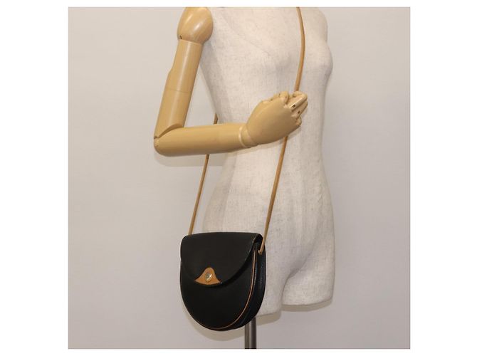 Borsa a Spalla Christian Dior in Pelle Nera e Oro Auth BA6321 Nero D'oro - vista 20