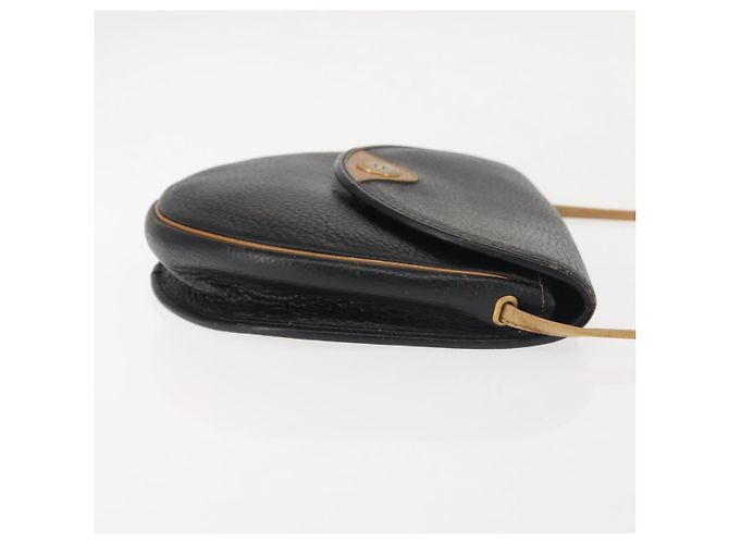 Borsa a Spalla Christian Dior in Pelle Nera e Oro Auth BA6321 Nero D'oro - vista 3