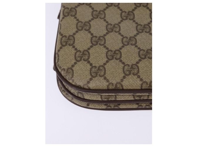 Bolso Sherry Line GG Supreme Web de GUCCI en PVC beige y dorado 001 113 6862 Auth 143301 - vista 15