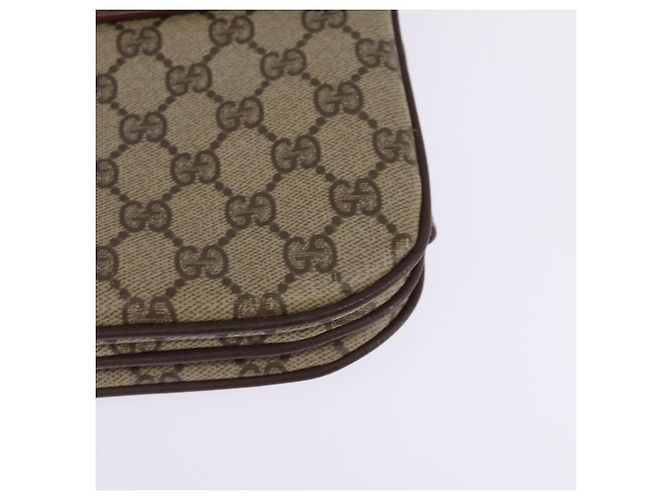 Bolso Sherry Line GG Supreme Web de GUCCI en PVC beige y dorado 001 113 6862 Auth 143301 - vista 16