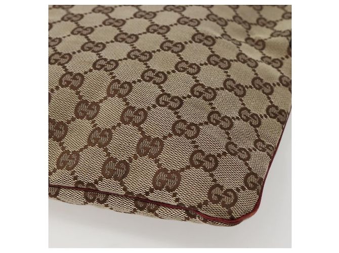 GUCCI GG Canvas Schultertasche Beige Silber 113013 Auth 143267 - Ansicht 15
