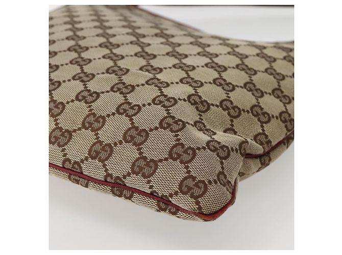 GUCCI GG Canvas Schultertasche Beige Silber 113013 Auth 143267 - Ansicht 9