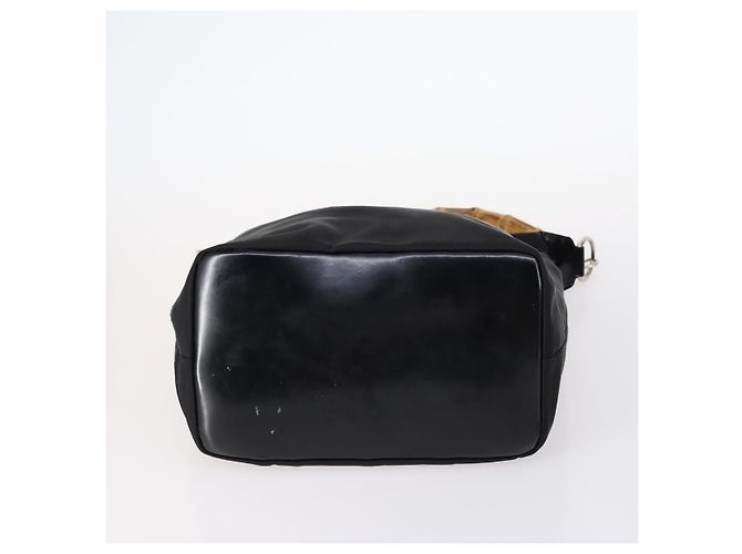 Borsa a Spalla Gucci Bamboo Jackie Nylon 6Set Nera Auth bs29393 Nero - vista 10