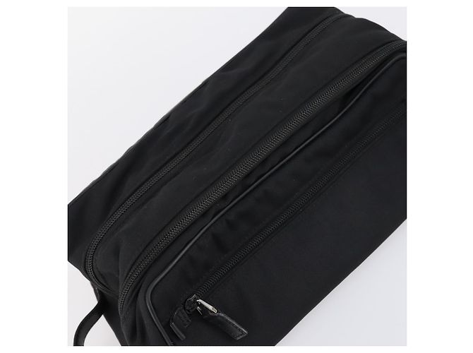 Borsa a Spalla Gucci Bamboo Jackie Nylon 6Set Nera Auth bs29393 Nero - vista 29
