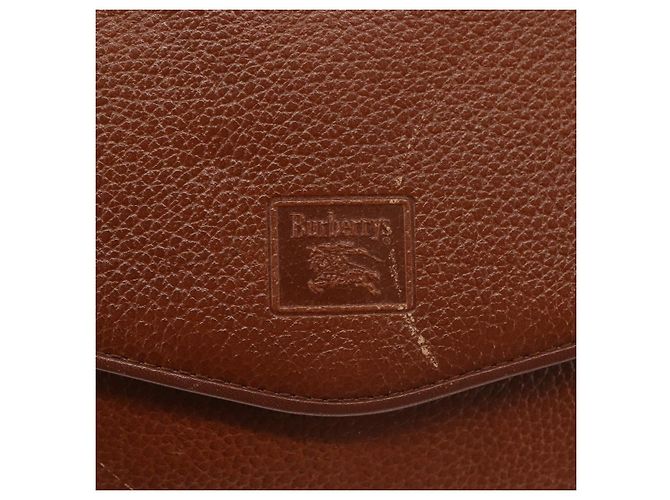 Autre Marque Borsa a Spalla Burberrys in Pelle Marrone Oro Auth th6364 D'oro - vista 10