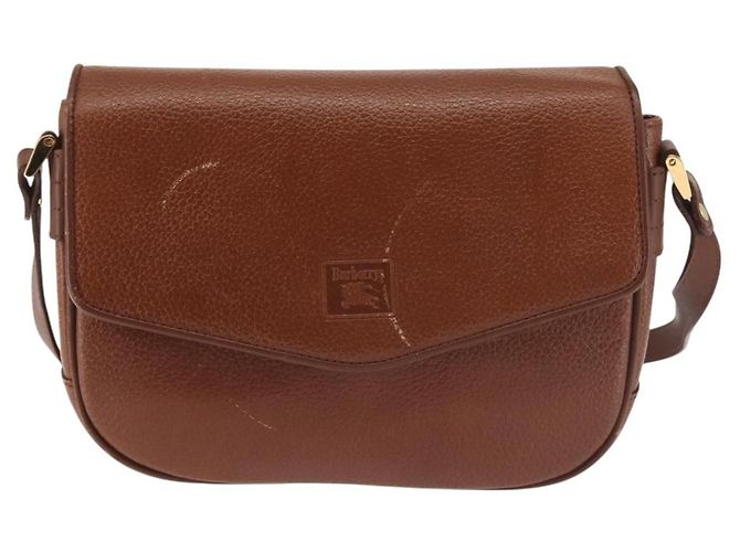 Autre Marque Borsa a Spalla Burberrys in Pelle Marrone Oro Auth th6364 D'oro - vista 13