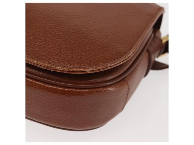Autre Marque Borsa a Spalla Burberrys in Pelle Marrone Oro Auth th6364 D'oro - vista 16