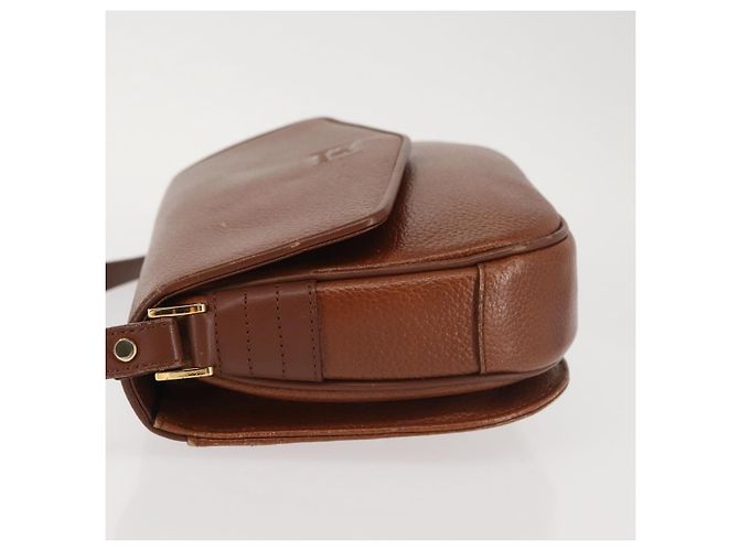 Autre Marque Borsa a Spalla Burberrys in Pelle Marrone Oro Auth th6364 D'oro - vista 4