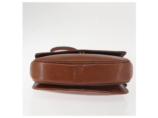 Autre Marque Borsa a Spalla Burberrys in Pelle Marrone Oro Auth th6364 D'oro - vista 5