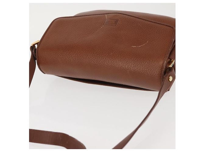 Autre Marque Borsa a Spalla Burberrys in Pelle Marrone Oro Auth th6364 D'oro - vista 6