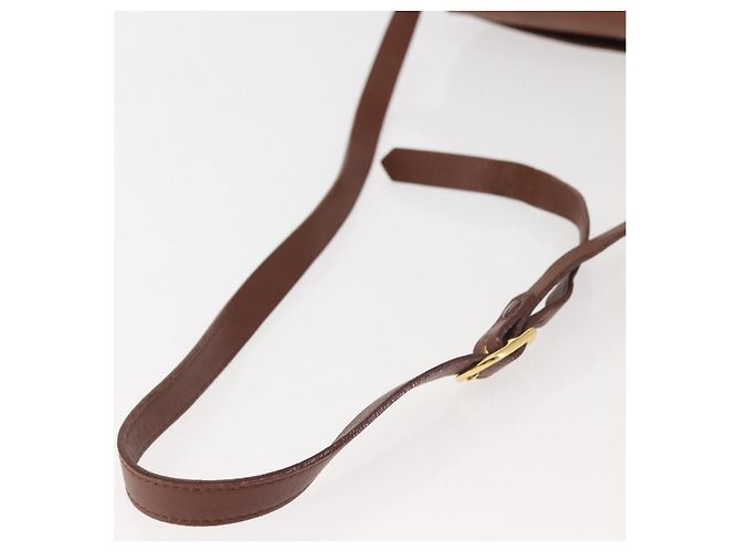 Autre Marque Borsa a Spalla Burberrys in Pelle Marrone Oro Auth th6364 D'oro - vista 7