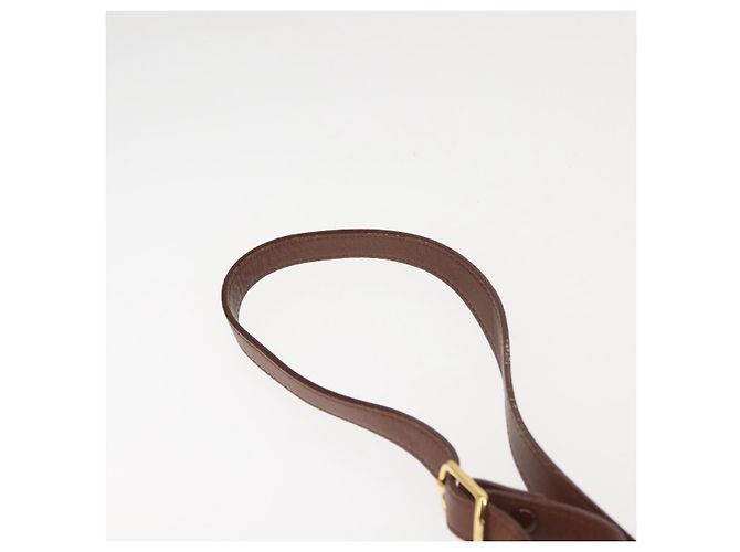 Autre Marque Borsa a Spalla Burberrys in Pelle Marrone Oro Auth th6364 D'oro - vista 8
